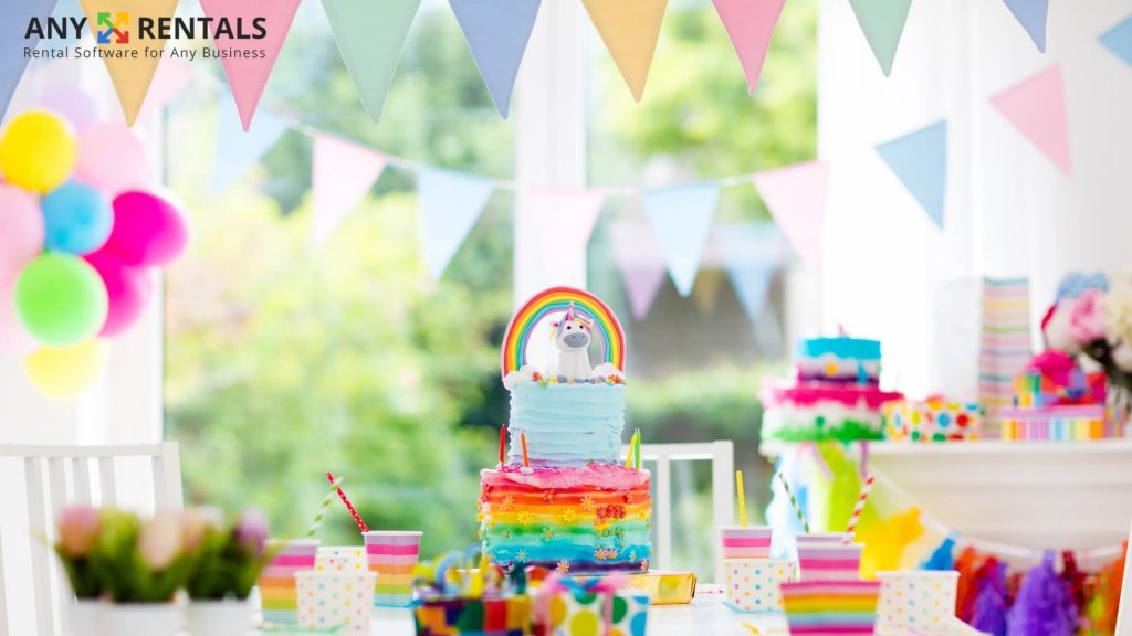 party supply rental software